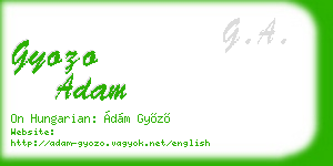 gyozo adam business card
