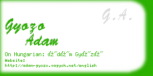 gyozo adam business card
